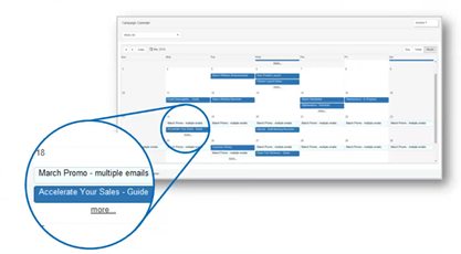 Act! Marketing Automation Campaign Calendar